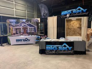 Big Sky booths at a trade show